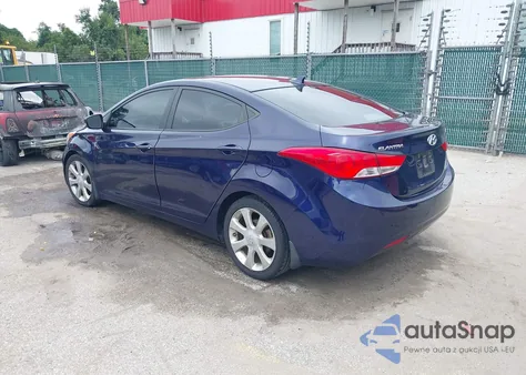 2013 Hyundai Elantra Limited z USA, uszkodzony, nr VIN 5NPDH4AEXDH405111